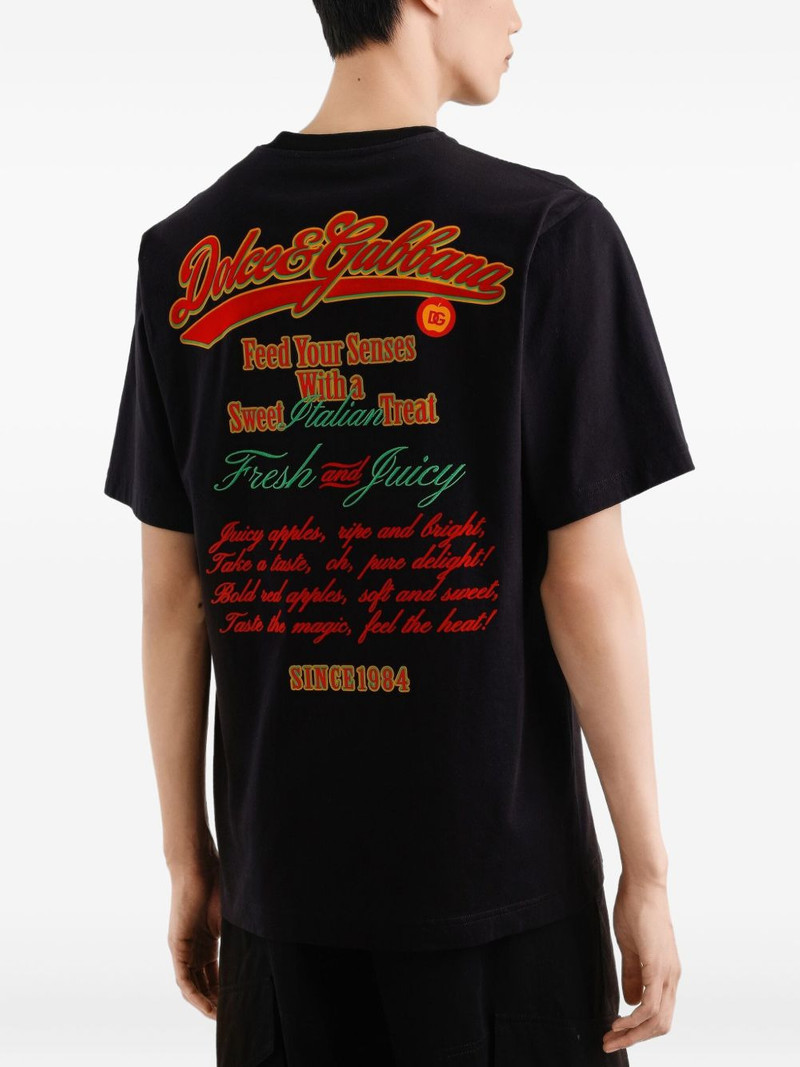 apple print T-shirt 4