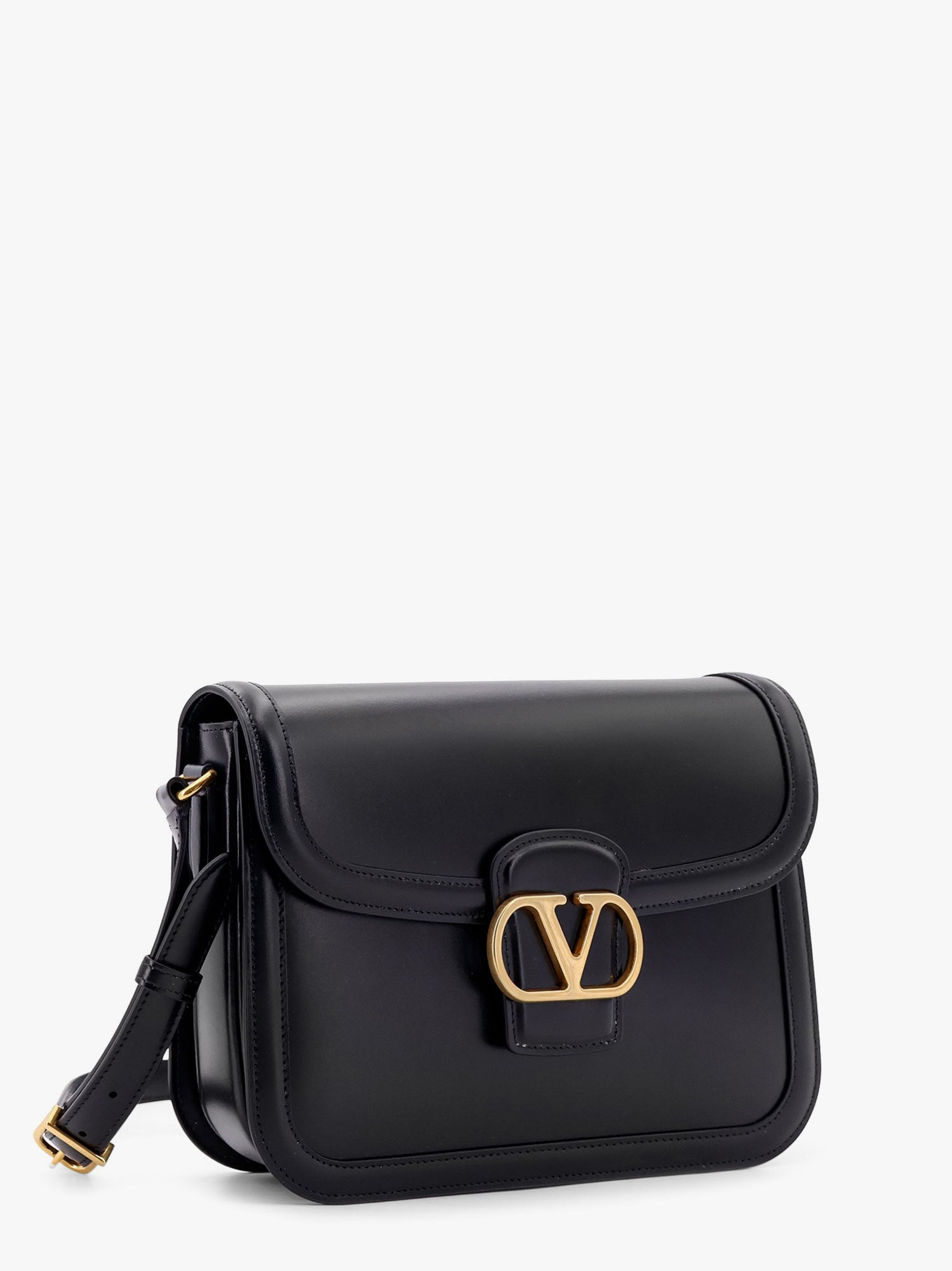 Valentino Garavani Valentino Garavani 9To5 Leather Shoulder Bag With Vlogo Signature Closure - 4