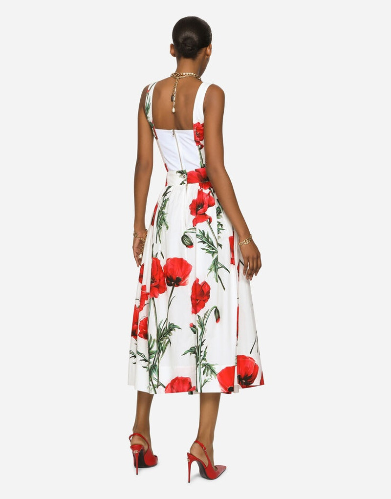 Poppy-print poplin corset 3