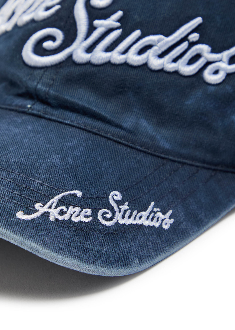 Acne Studios Logo-embroidered Faded Cotton cap - 2