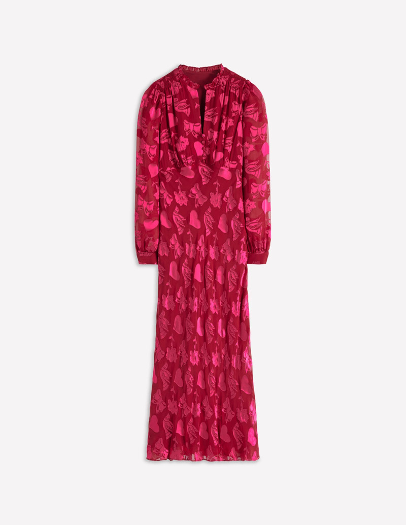 Cassie Devore Midi Tea Dress-Pink Peony, Dainty Medley 1