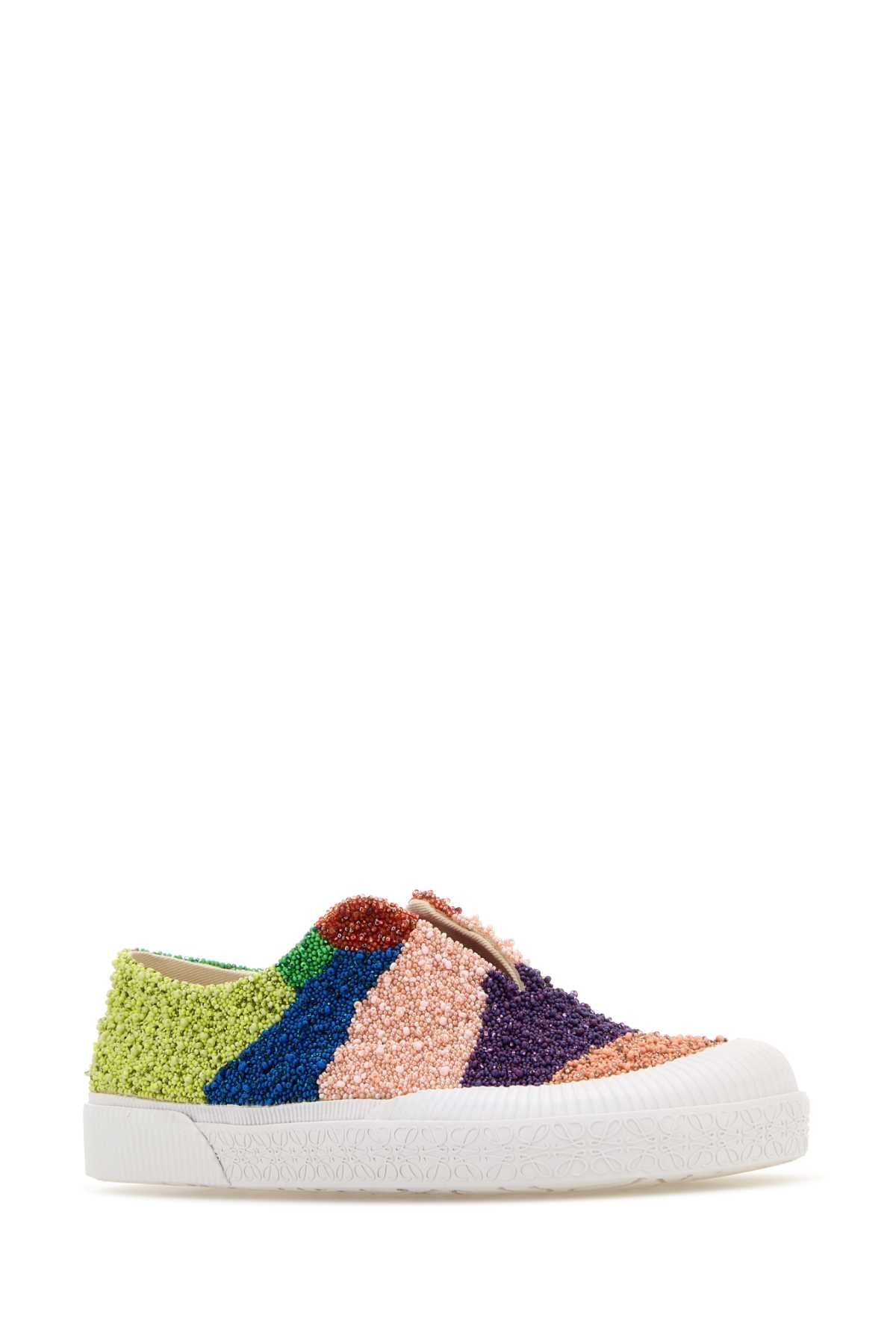 Loewe Men Embellished Fabric Terra Vulca Slip On - 2