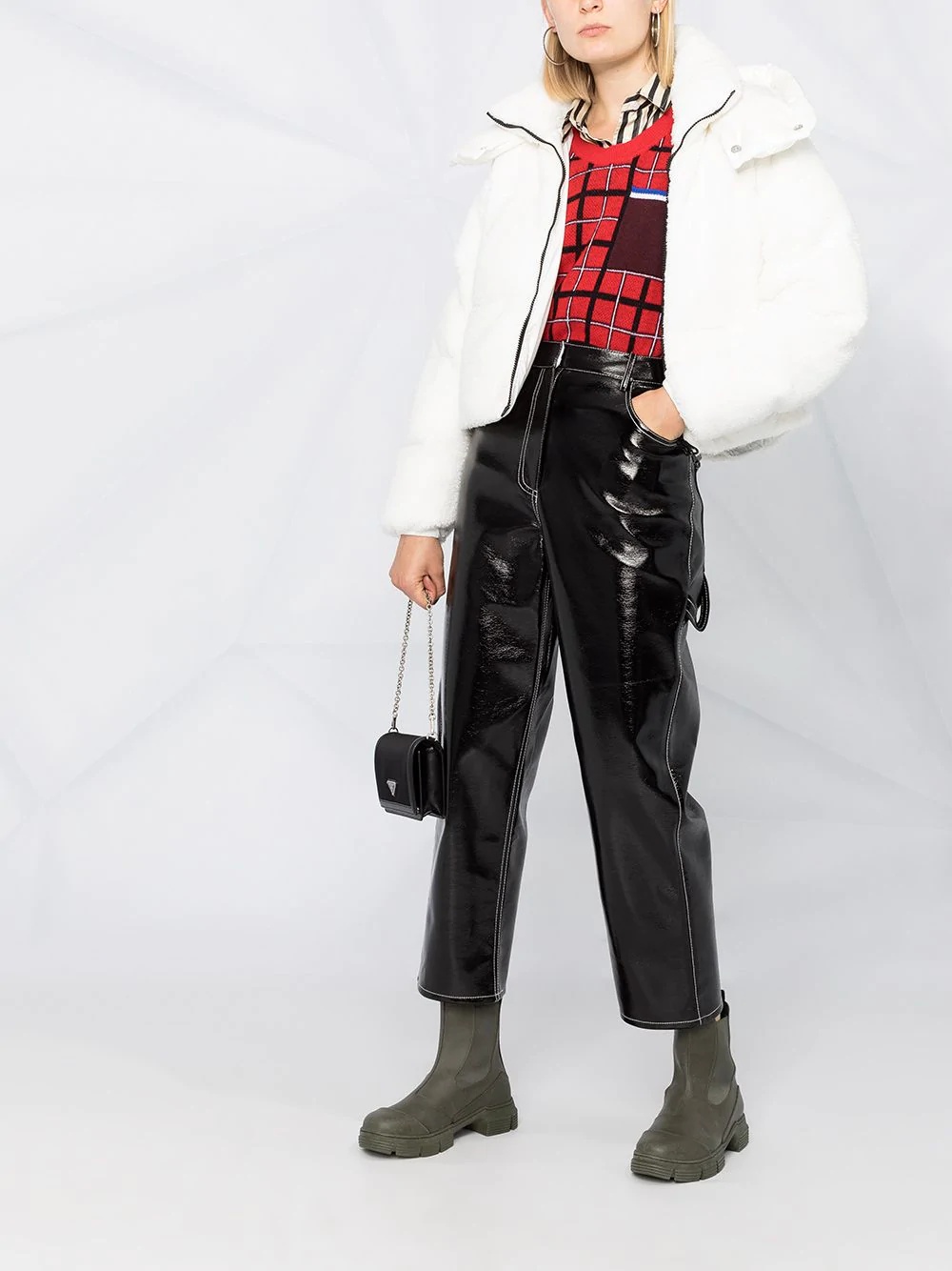 faux-shearling puffer jacket - 2