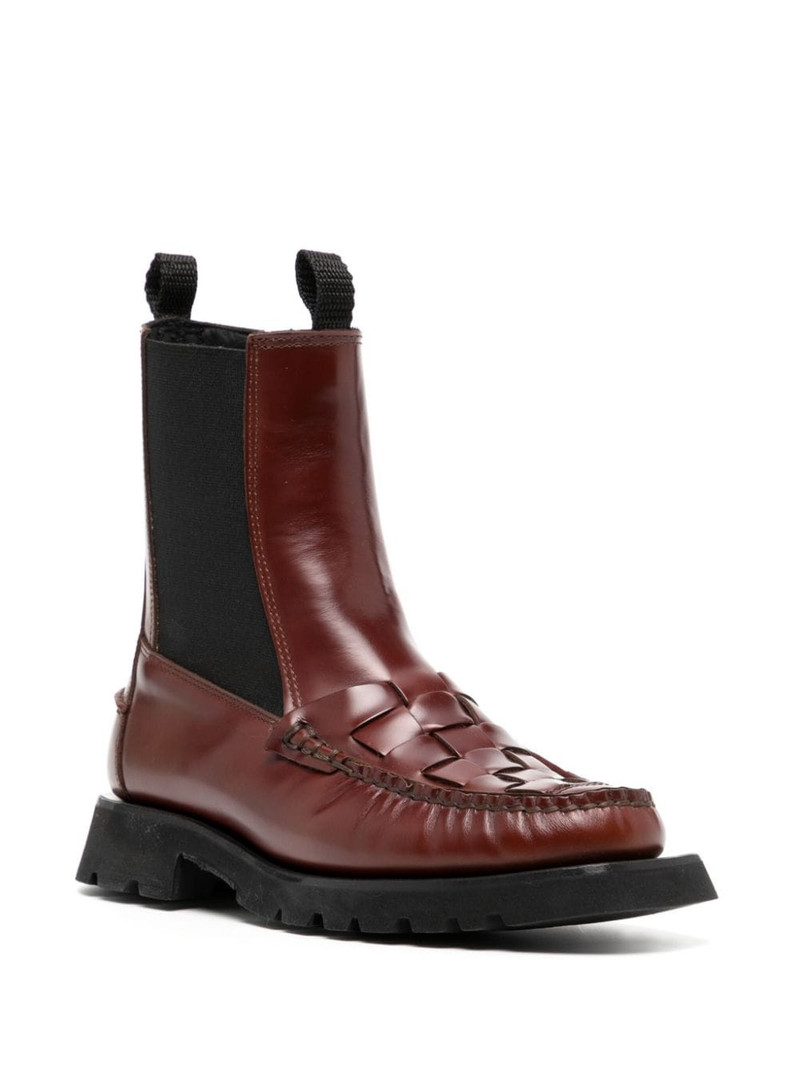 HEREU Alda woven 35mm Chelsea boots outlook