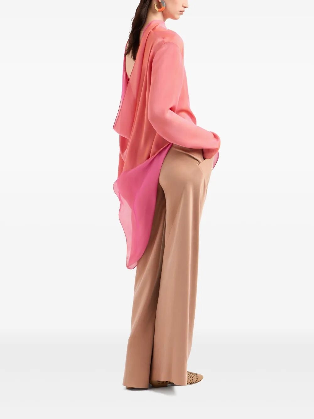 パンツ GIORGIO ARMANI PANTALONE VISCOSA SETA LAVATA GIORGIO ARMANI Giorgio Armani Women Pantalone Viscosa Seta