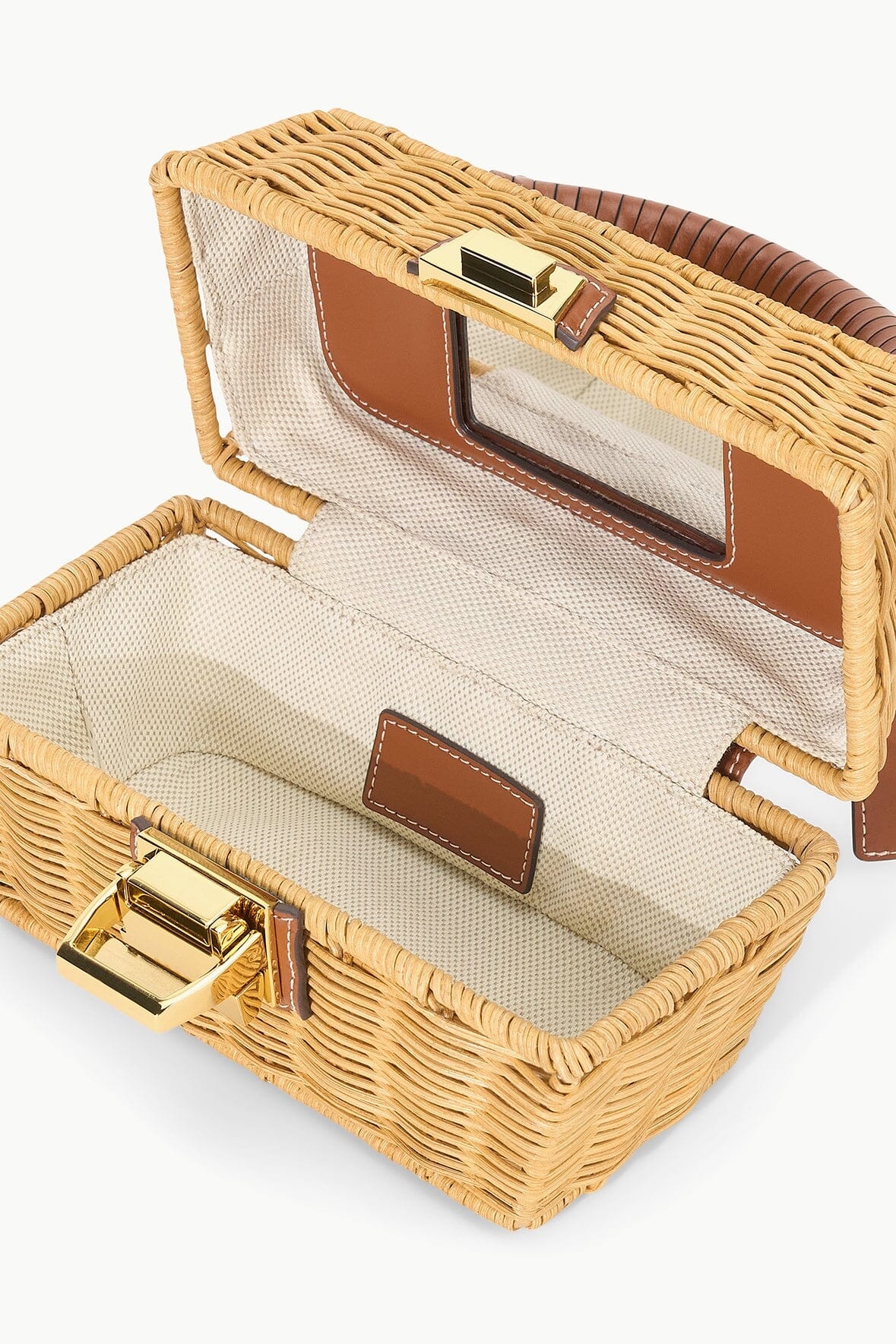 STAUD WICKER TACKLE BOX BAG NATURAL - 5