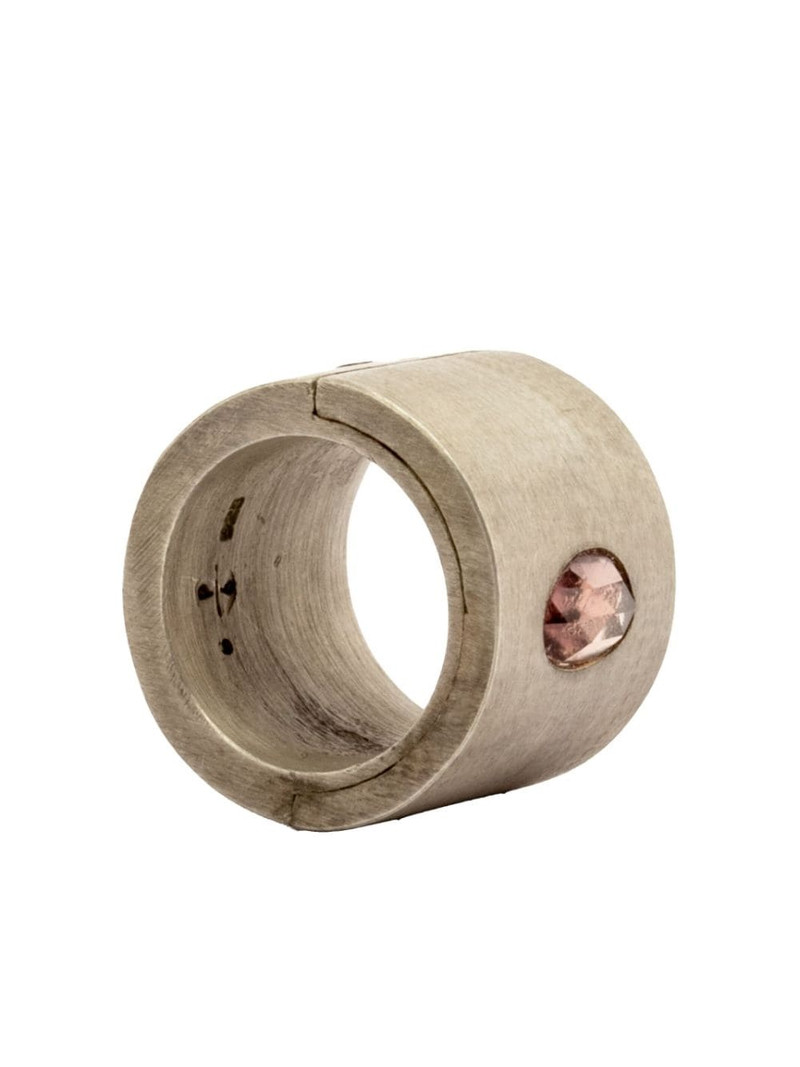 Parts of Four Sistema sterling-silver sapphire ring outlook