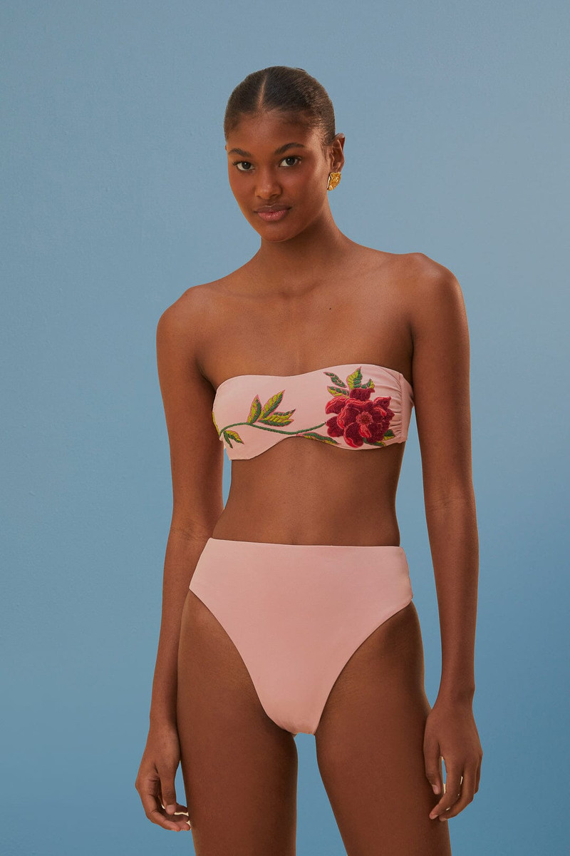 Rose Pink Bikini Bottom 1