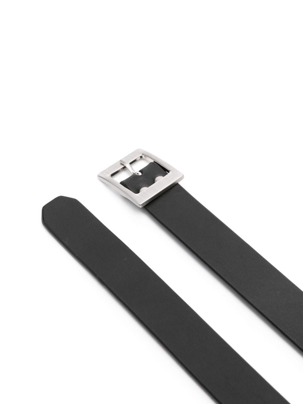 logo-buckle belt - 2