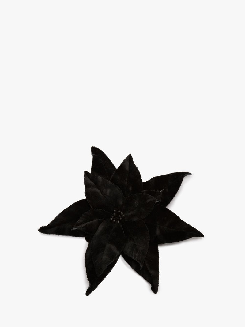 VELVET POINSETTIA BROOCH 1