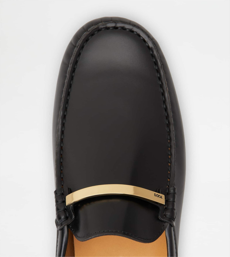 GOMMINO MULES IN LEATHER - BLACK 5