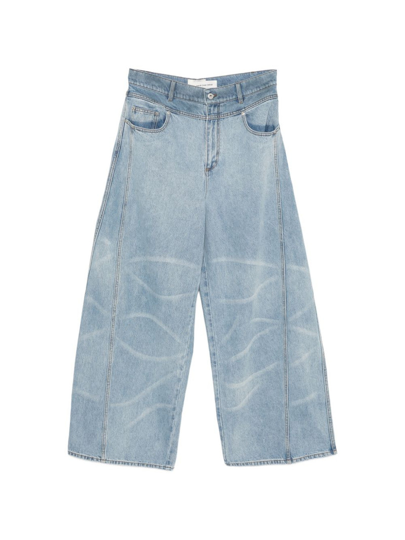 pattern wide-leg jeans 1