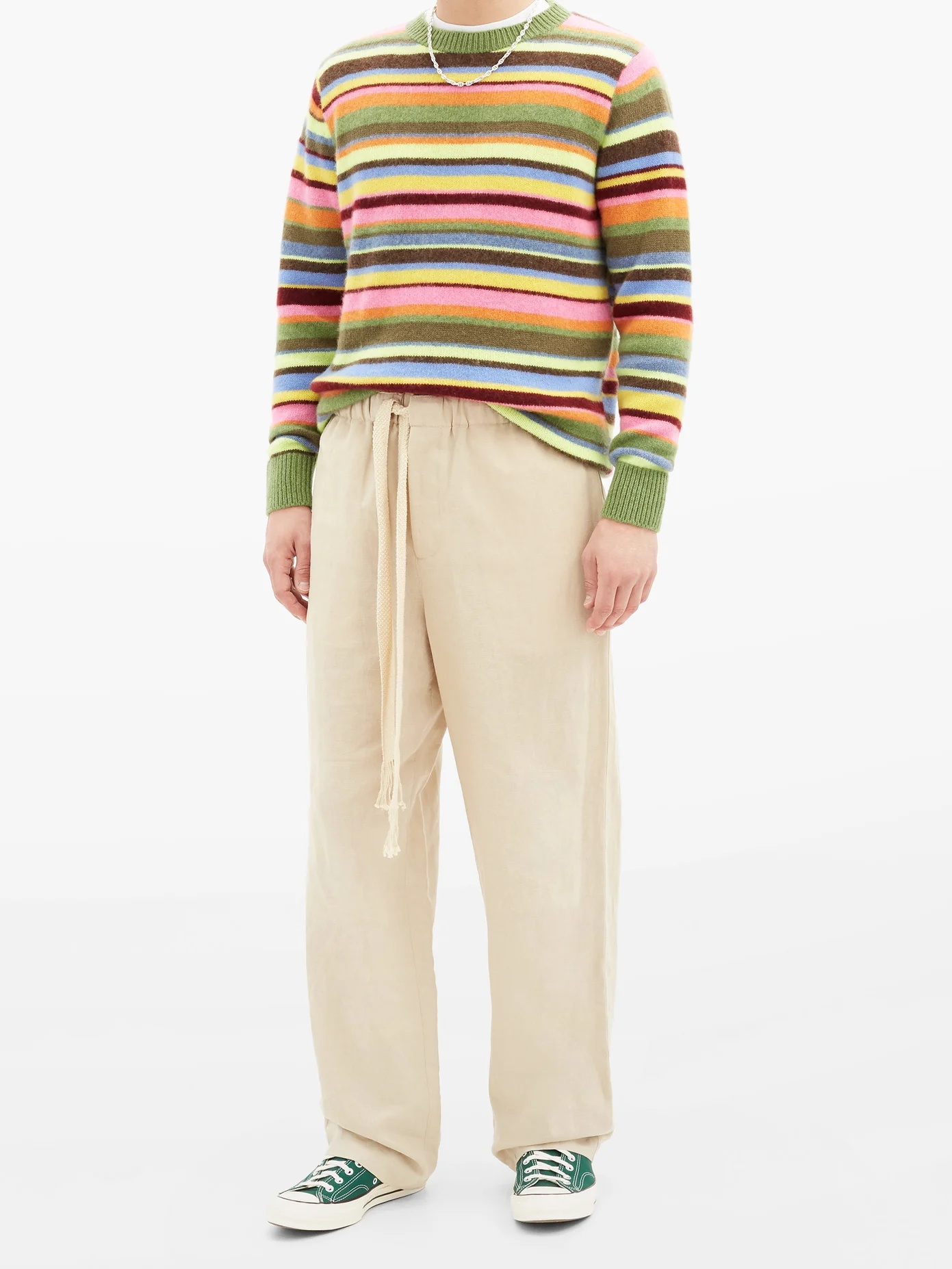 Sink striped cashmere sweater - 6