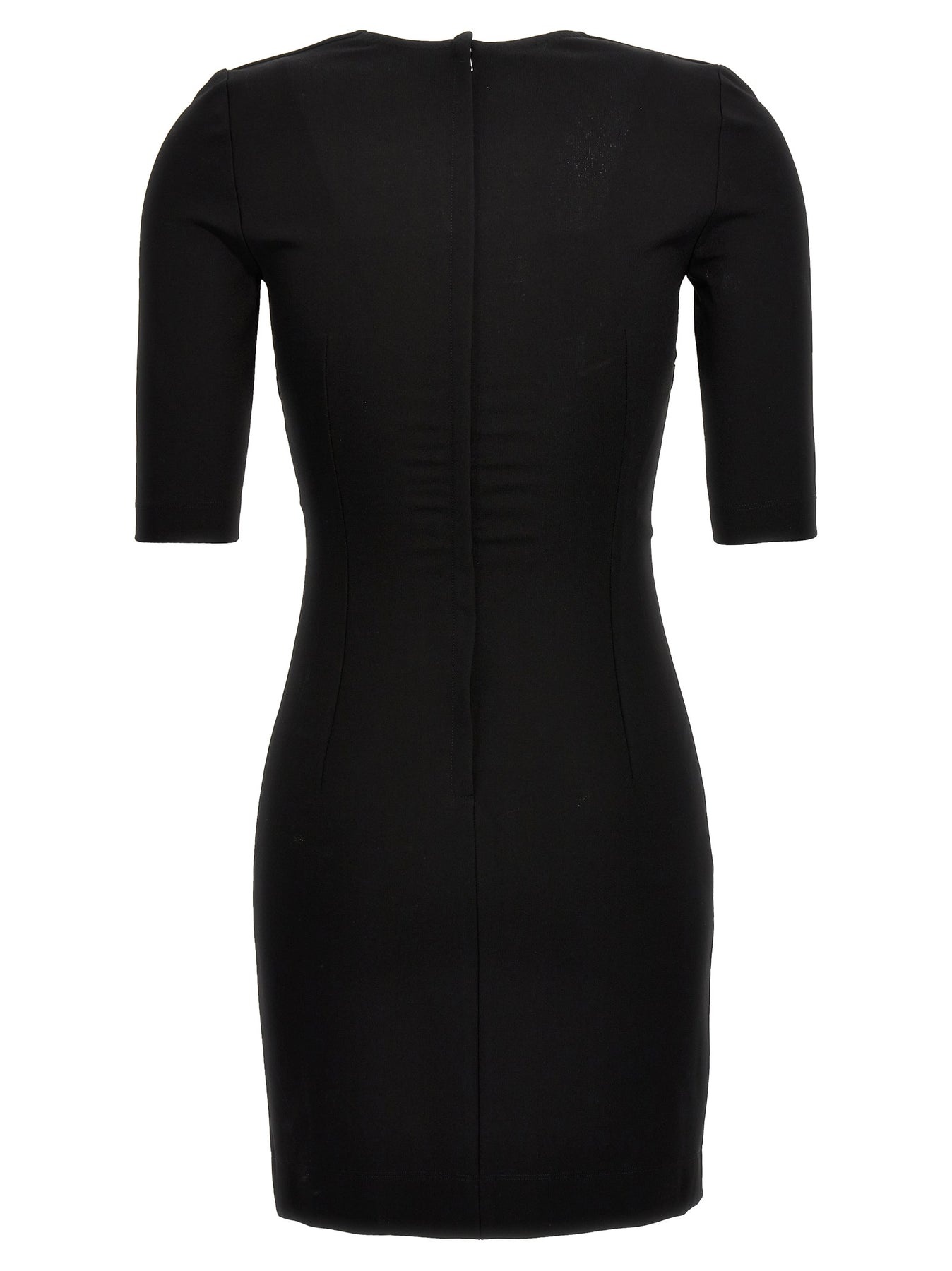 Jersey Short Dress Dresses Black - 2