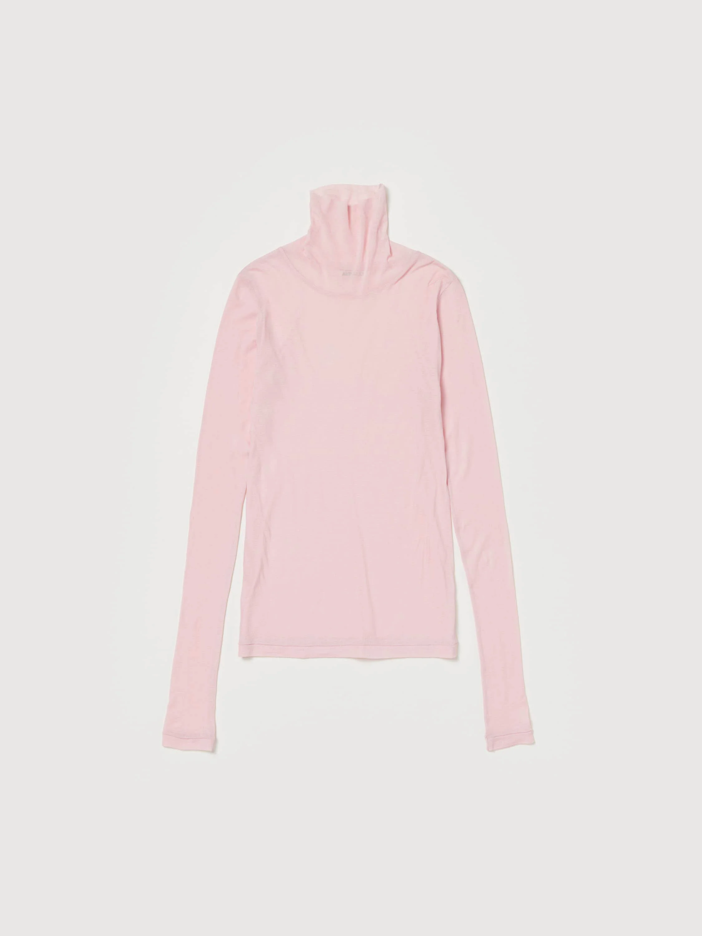 SUPER HIGH GAUGE SHEER RIB TURTLE NECK L/S TEE - 1