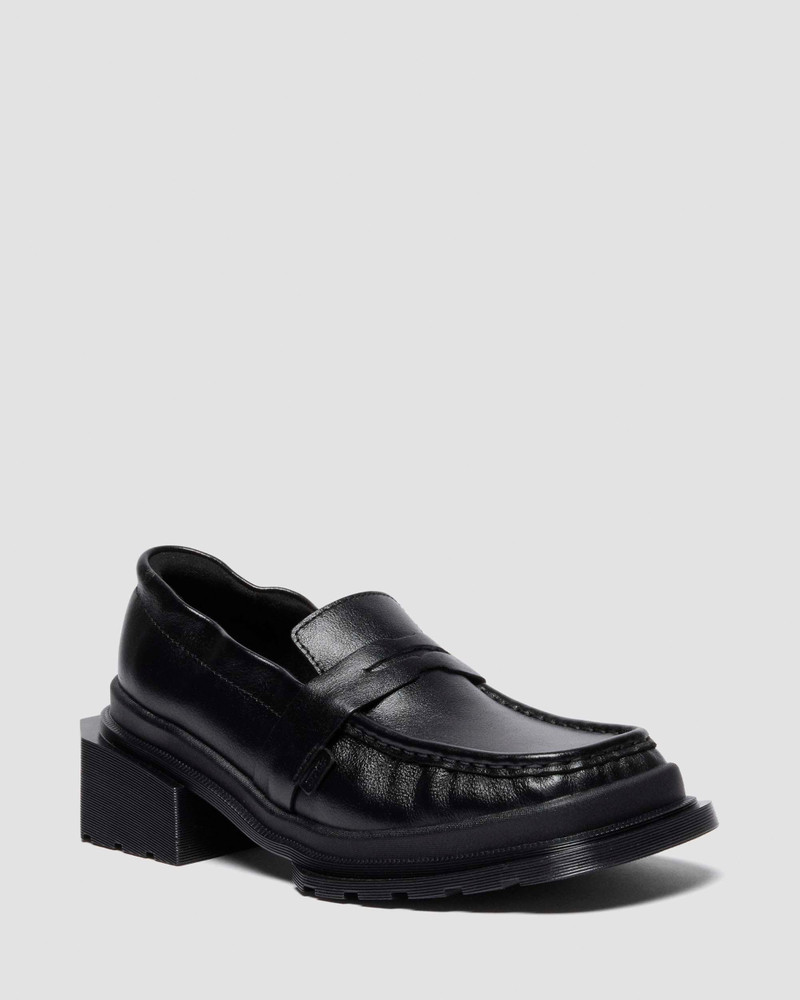 Dr. Martens MAYBOLE LOAFER Square Toe Ruched Leather Loafers outlook
