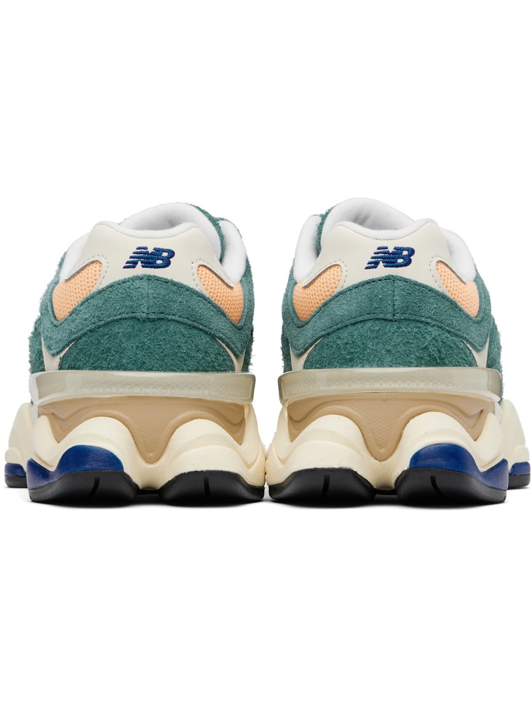 Green & Orange 9060 Sneakers - 2