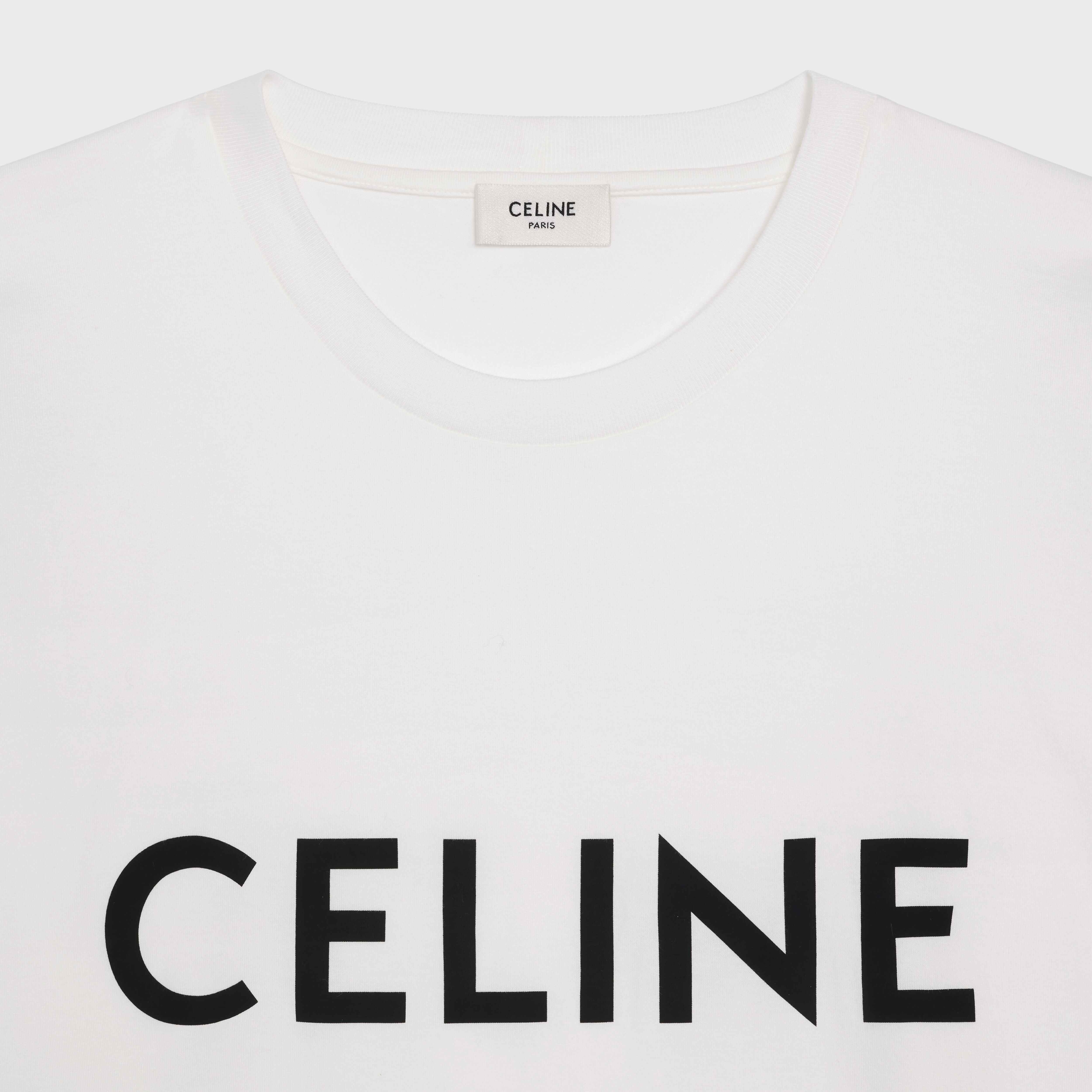 CELINE LOOSE T-SHIRT IN COTTON JERSEY - 3