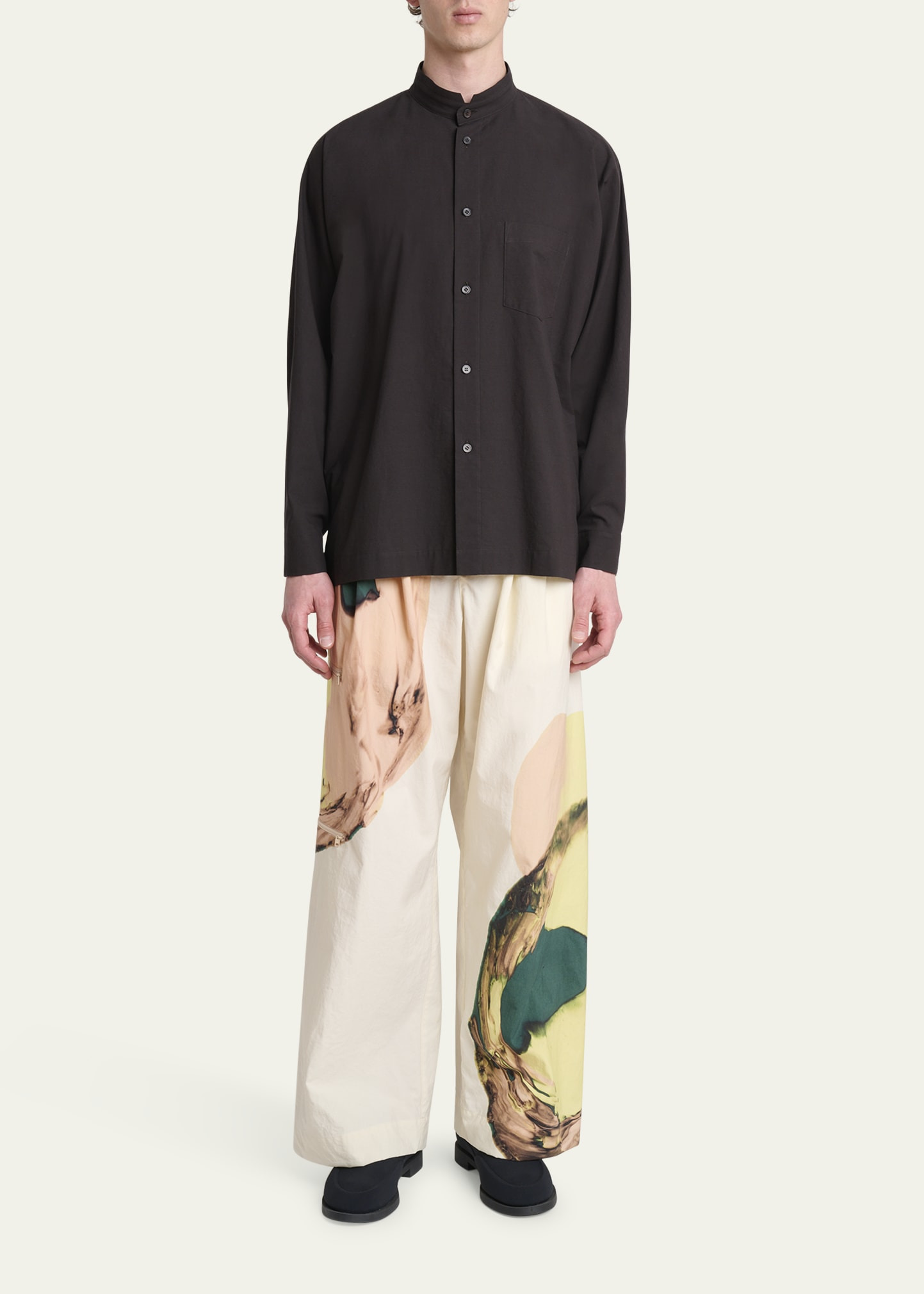 Men's Streamline Cotton Button-Down Shirt - 2