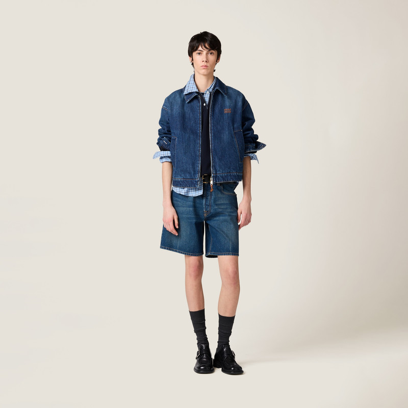 Miu Miu Denim trucker jacket outlook