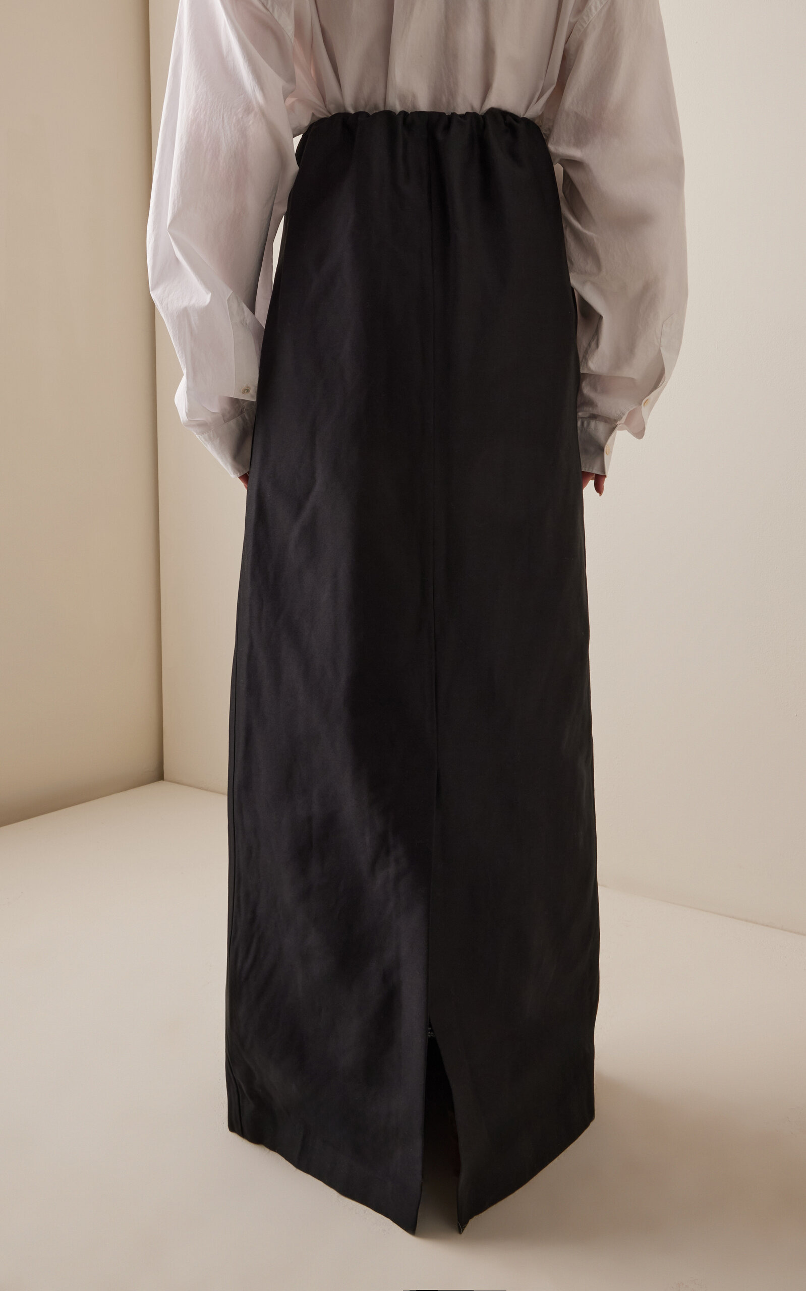 Saul Cotton-Silk Maxi Skirt black - 4