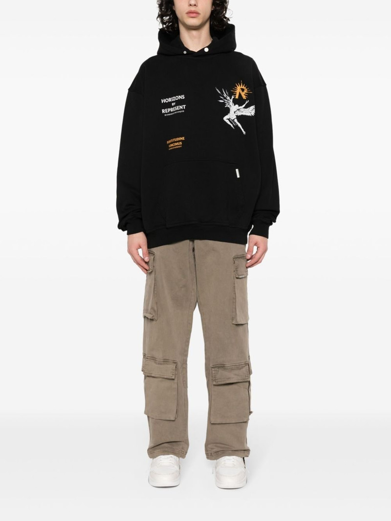 REPRESENT Icarus cotton hoodie outlook