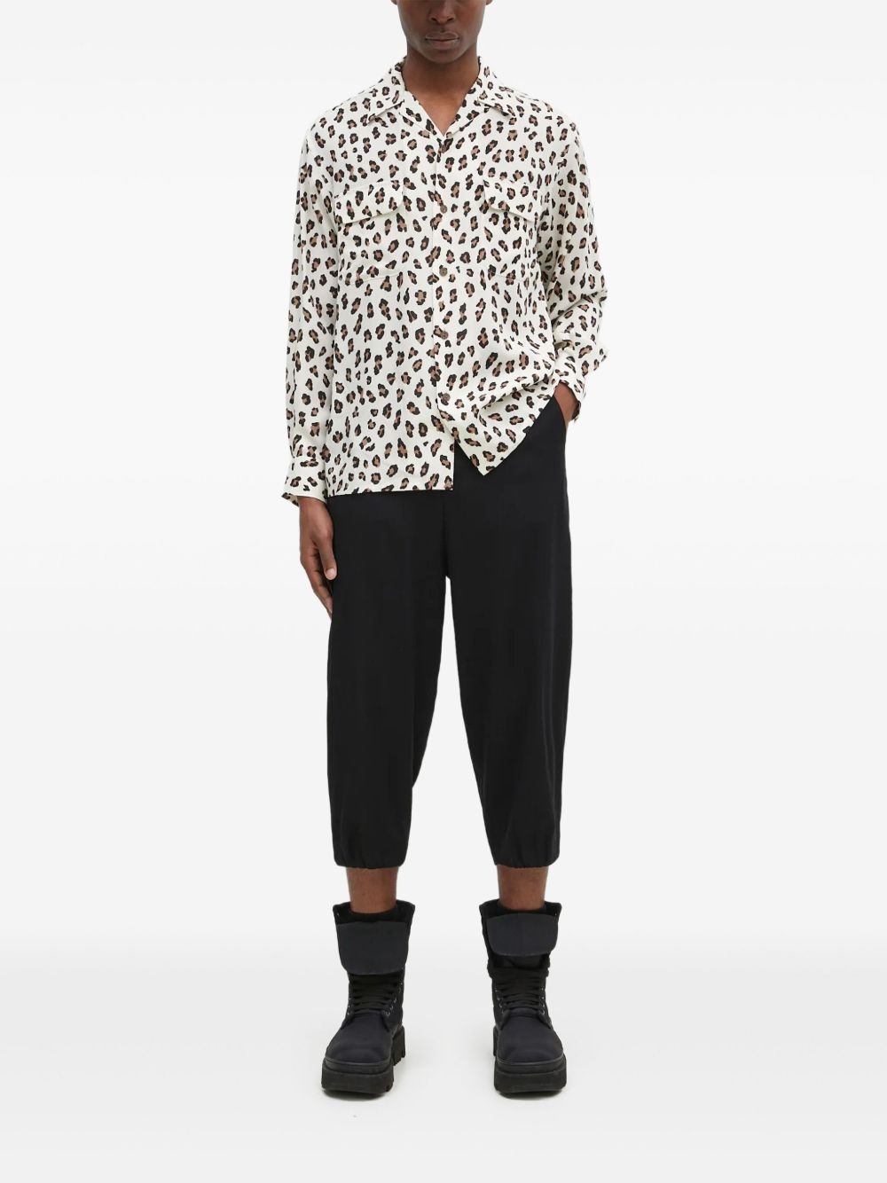 leopard-print shirt - 2