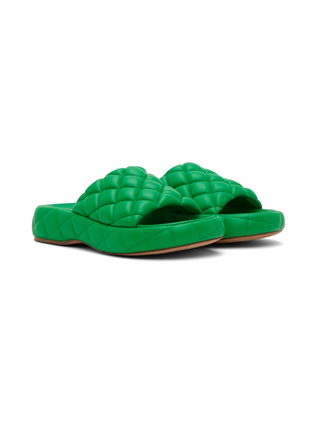 Green Padded Sandals - 4