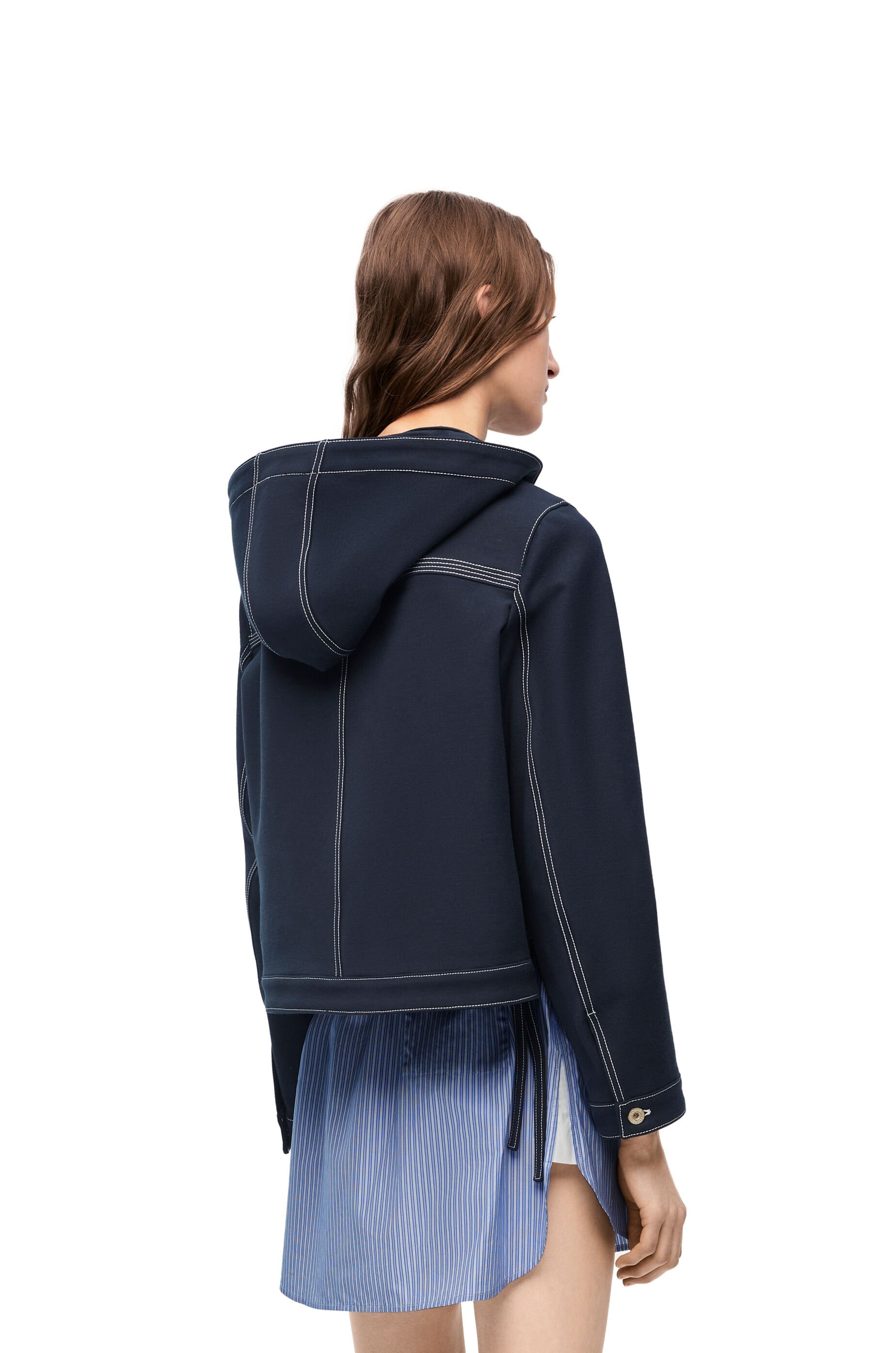 Cropped workwear jacket in technical cotton - 4
