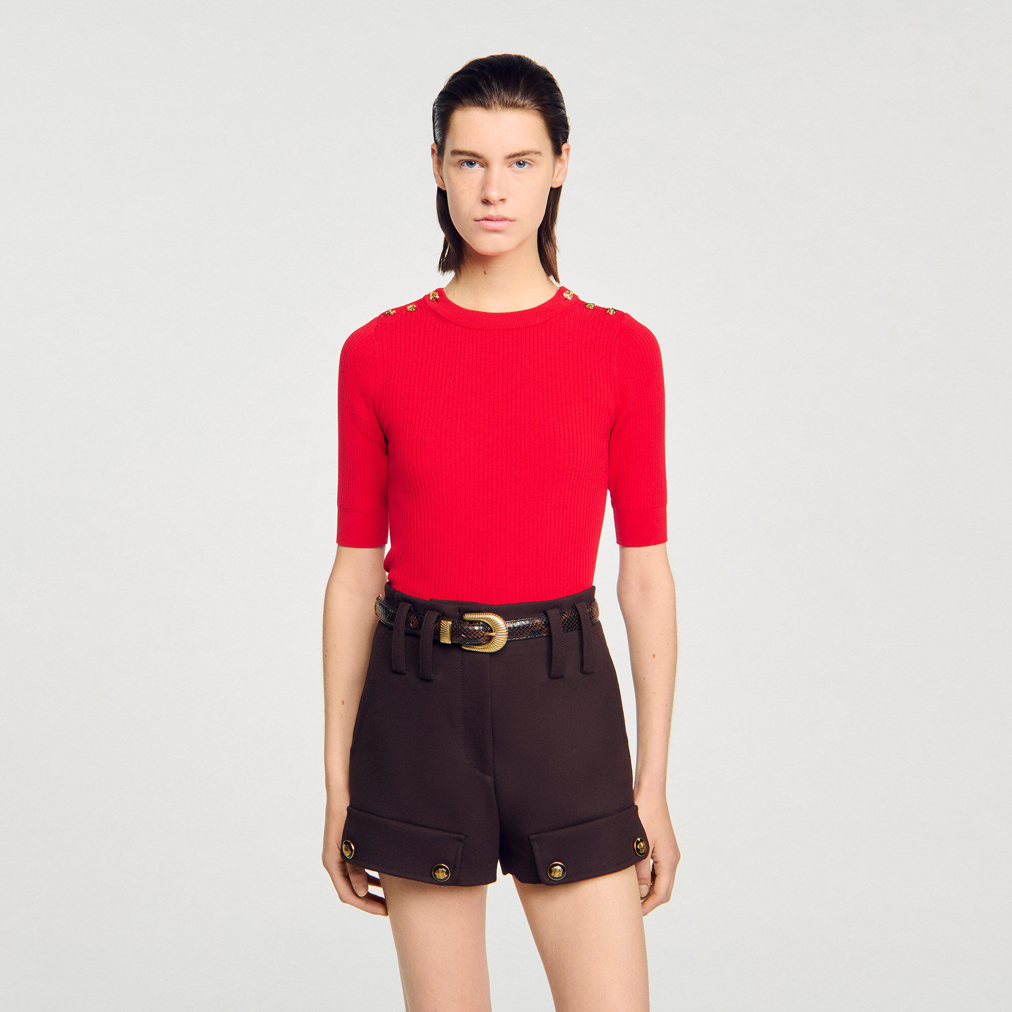 ARGYLE POLO-NECK SWEATER - 4