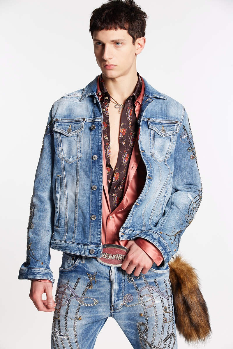 MEDIUM WESTERN WASH DAN JEAN JACKET 1