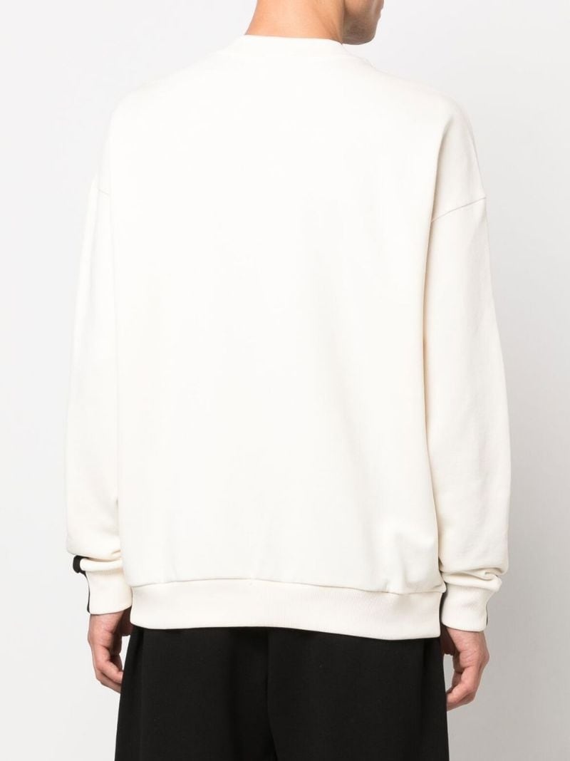 Cross-patch cotton sweatshirt - 4