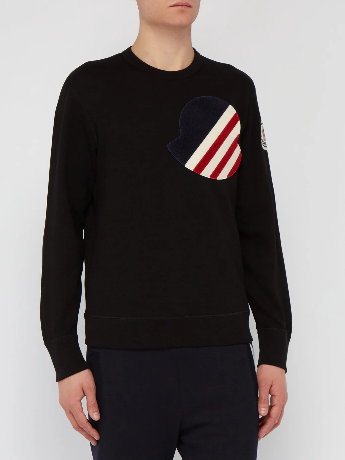 Logo-appliqué cotton sweatshirt - 4