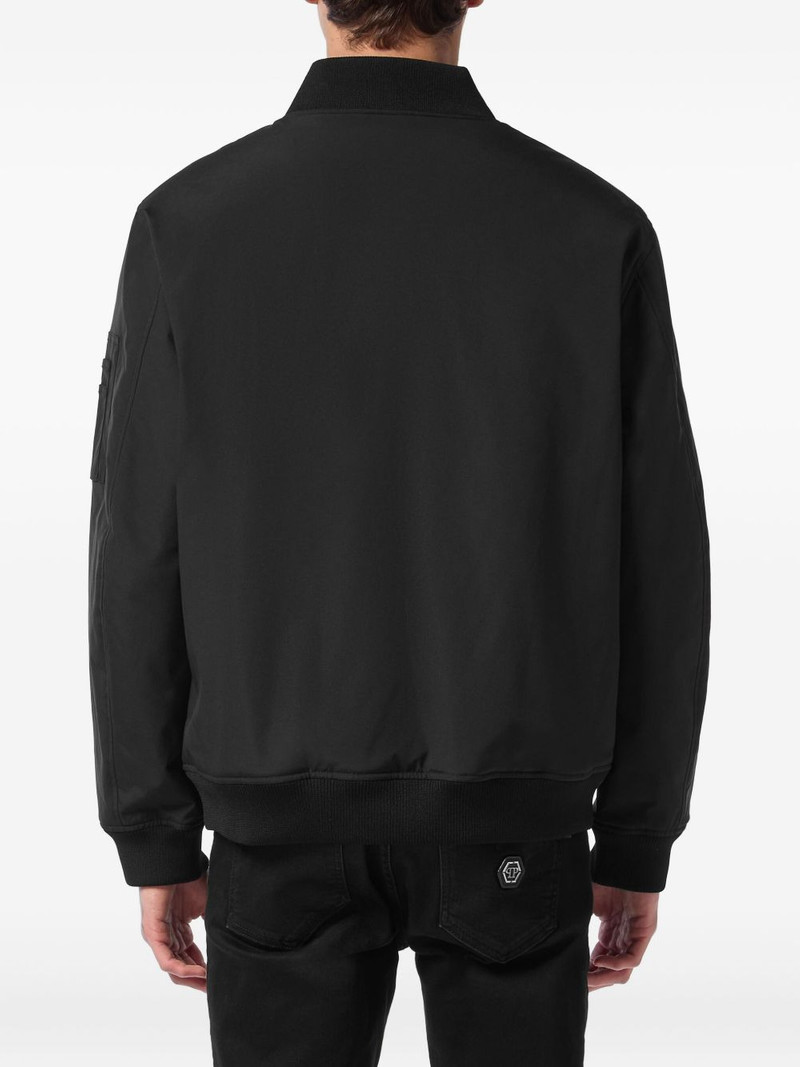 logo-plaque bomber jacket 4