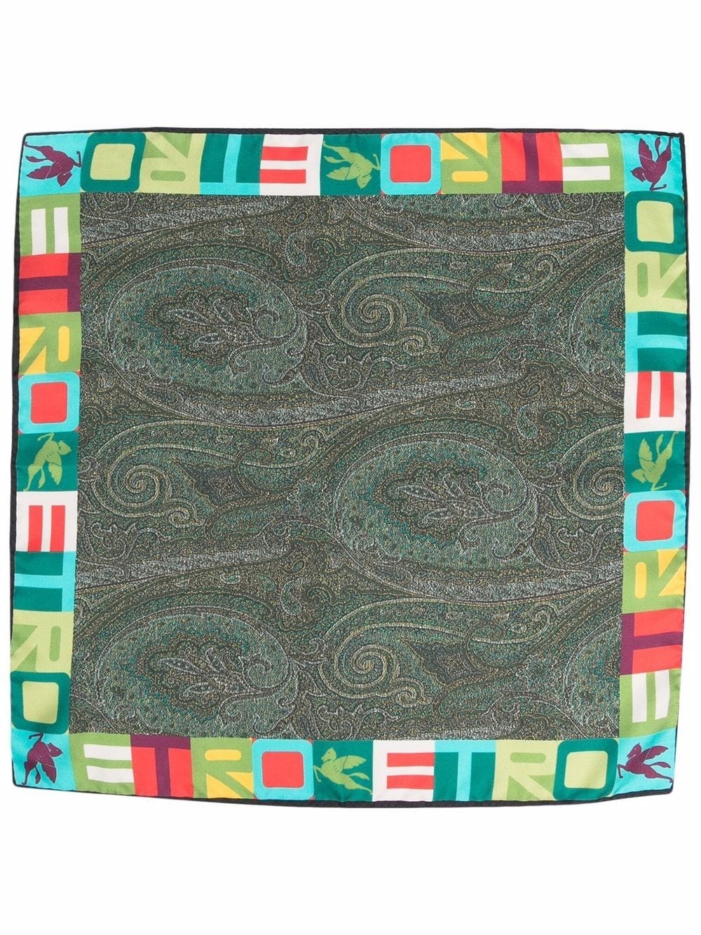 paisley-print silk scarf - 3