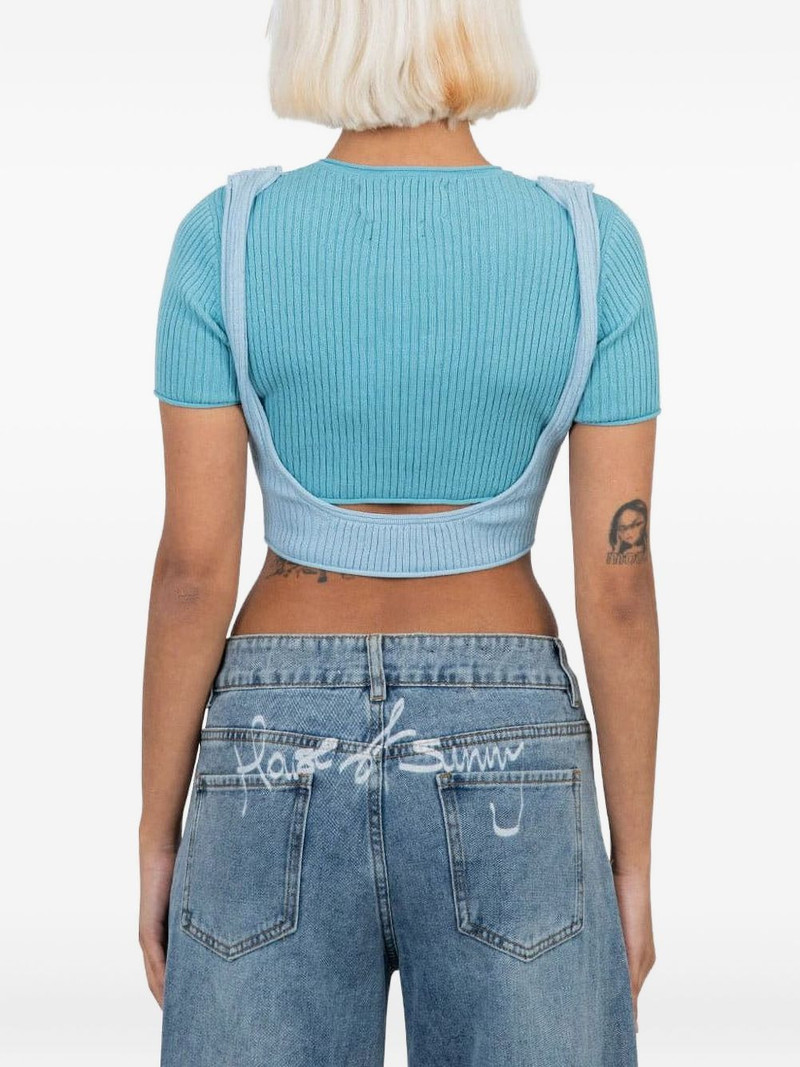 ribbed-knit cut-out top 3