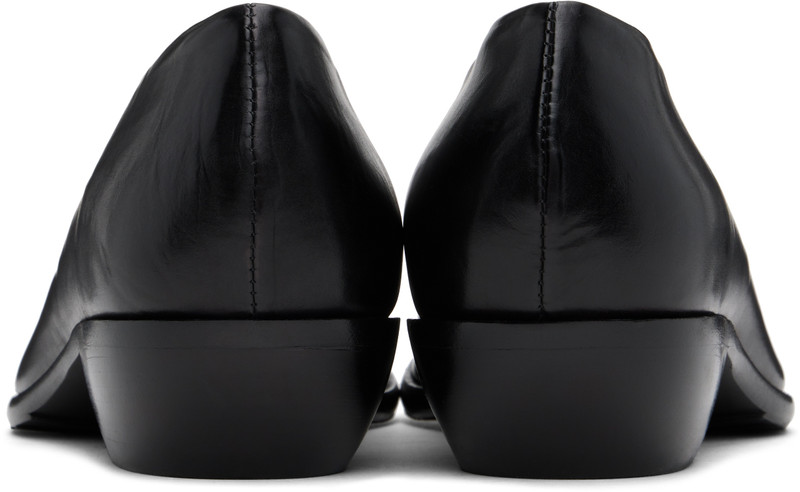 RANDOM IDENTITIES Black Pantoufle Loafers outlook