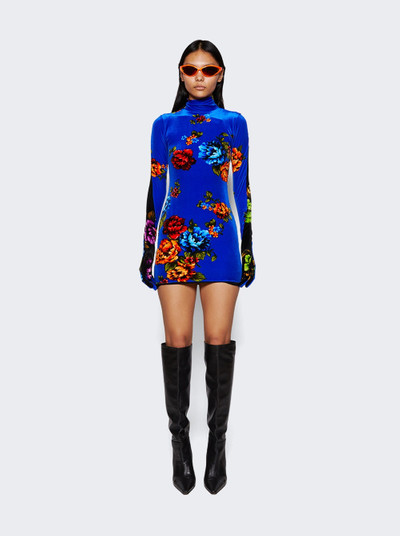 VETEMENTS Velvet Styling Dress With Gloves Floral outlook