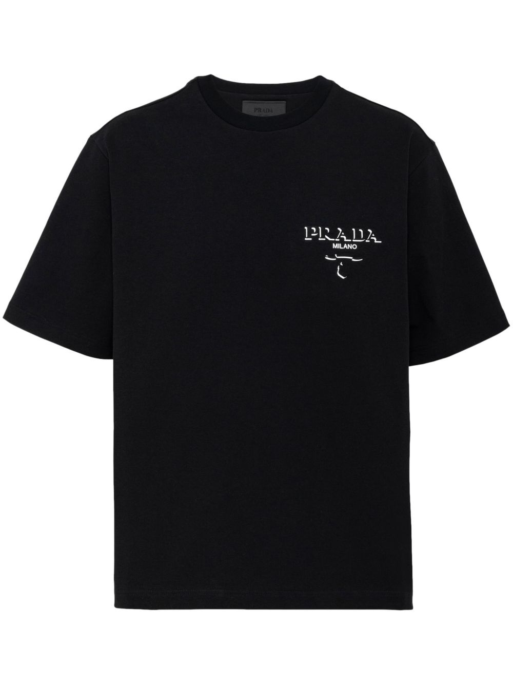 Prada logo-print cotton T-shirt | REVERSIBLE