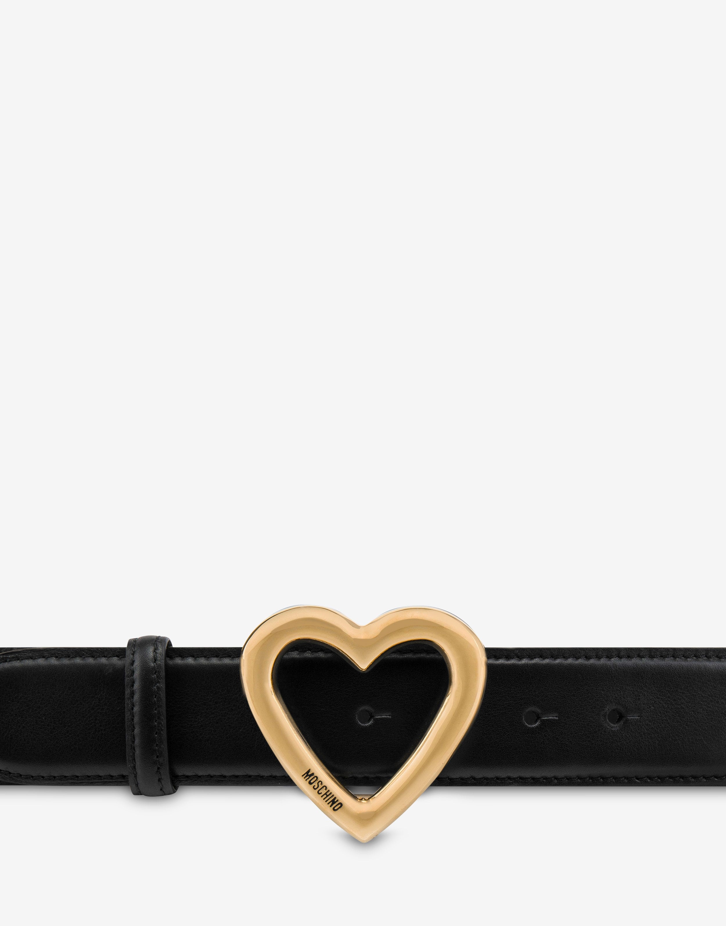 GOLD HEARTS CALFSKIN BELT - 2