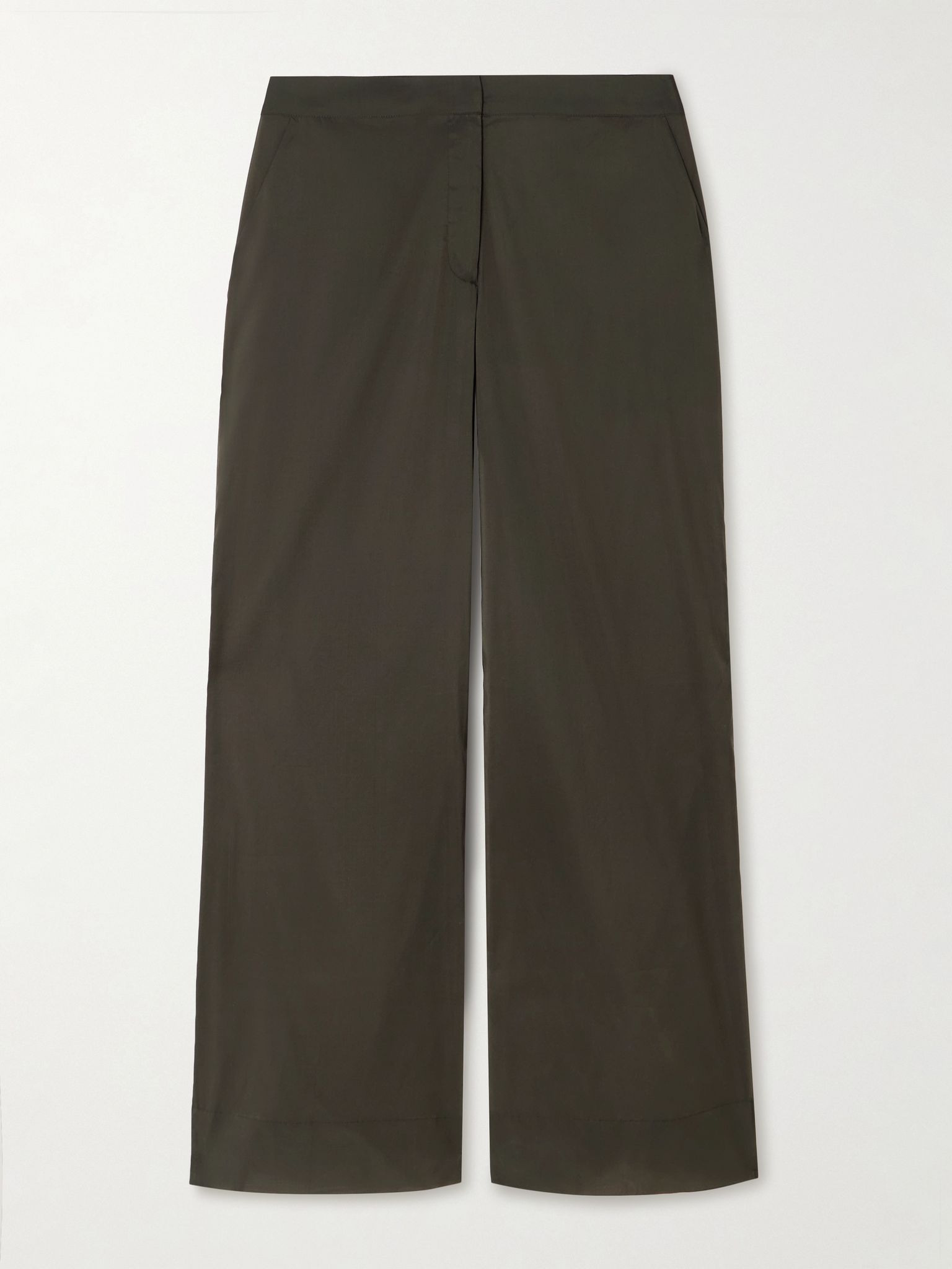 Organza wide-leg pants Dark brown - 1