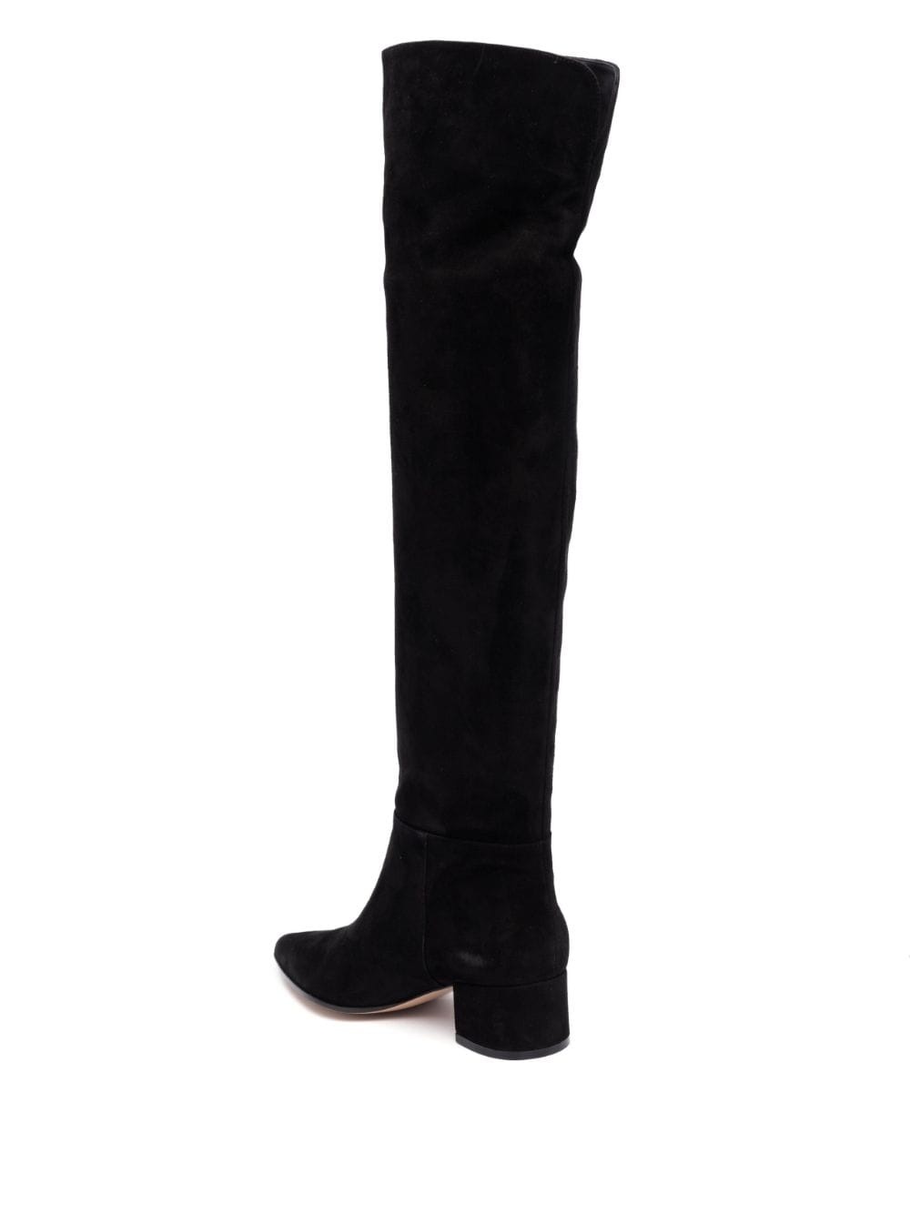 knee-high suede boots - 3