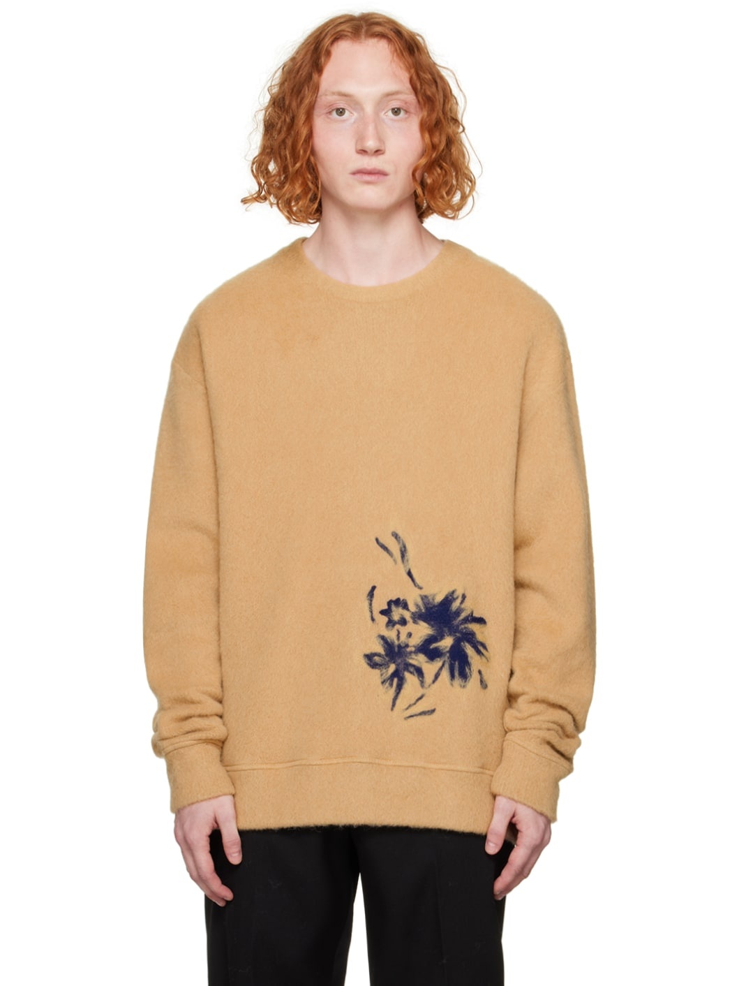 Tan Crewneck Sweater - 1