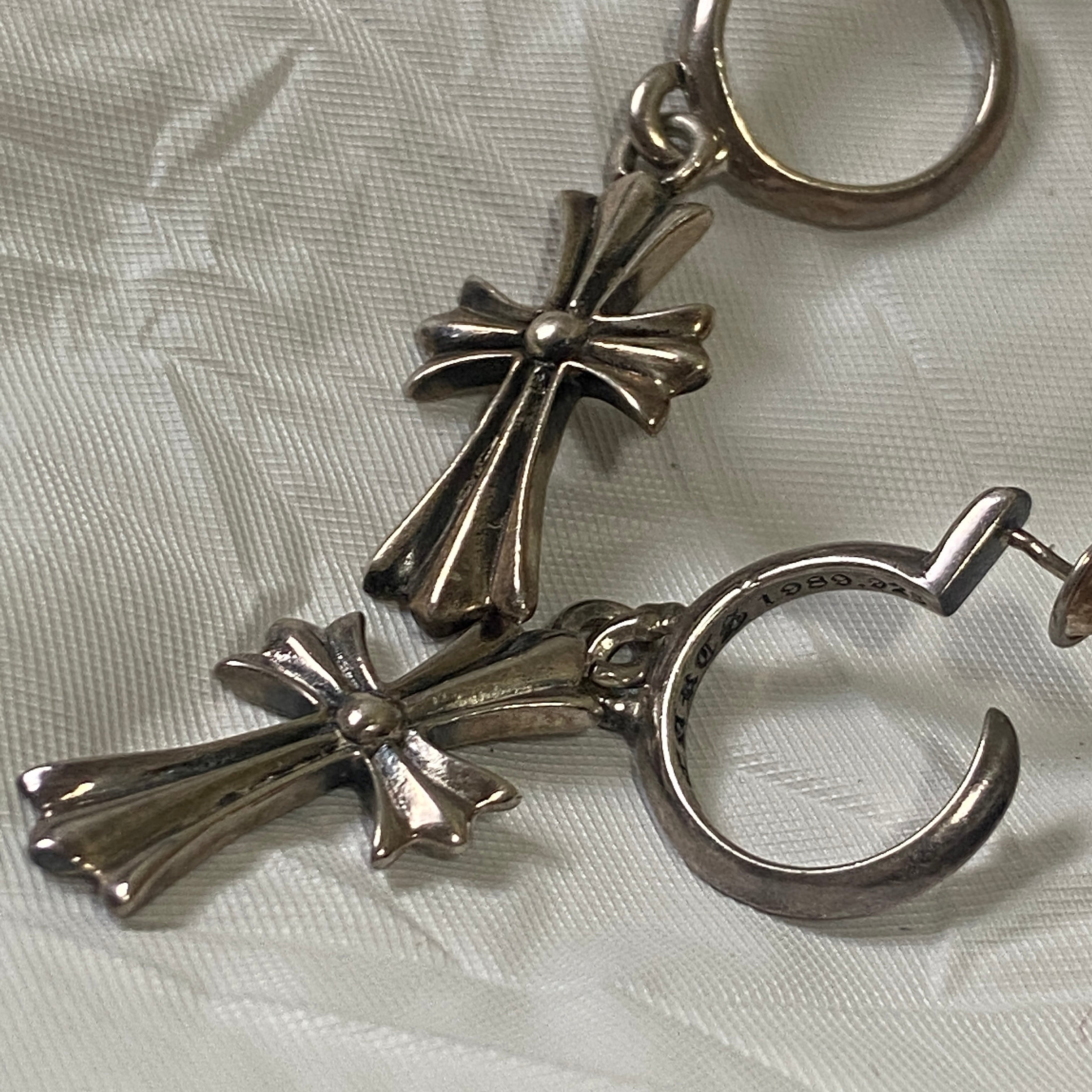 zOthers - Chrome hearts hoop cross earrings - 2