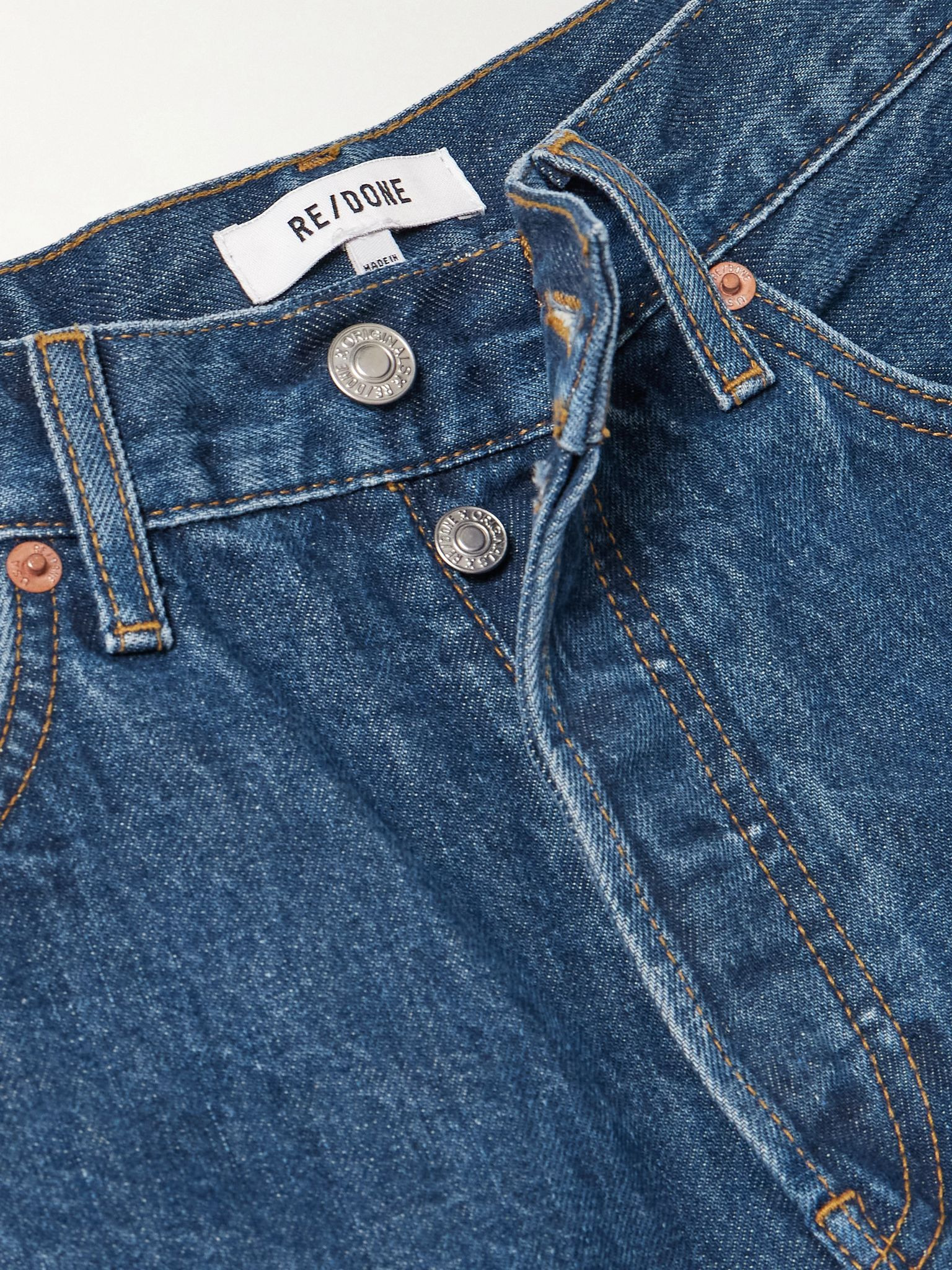 90s high-rise straight-leg jeans Dark denim - 5