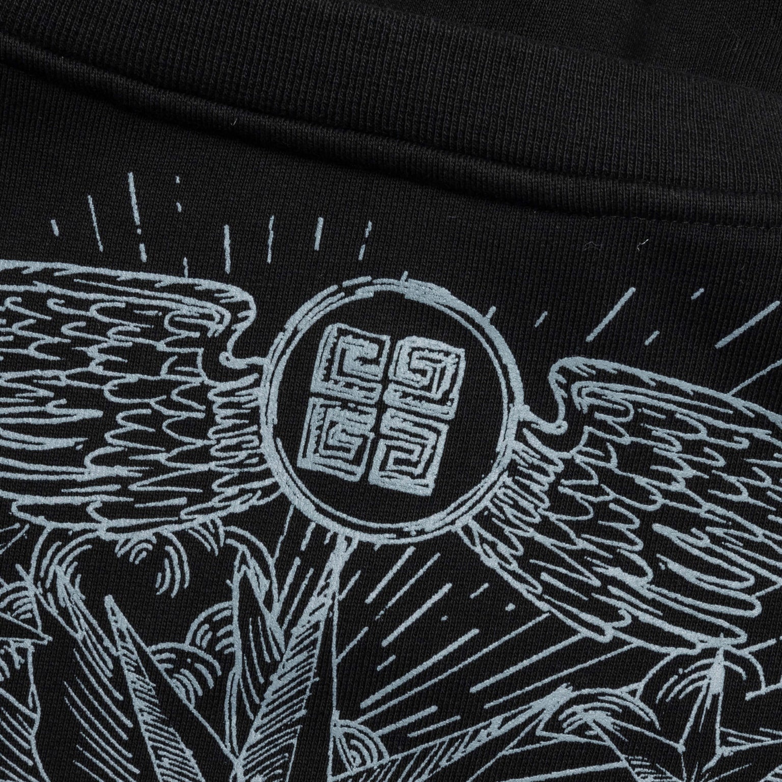 TAROT PRINT BOXY FIT LONG SLEEVE T-SHIRT - BLACK - 4