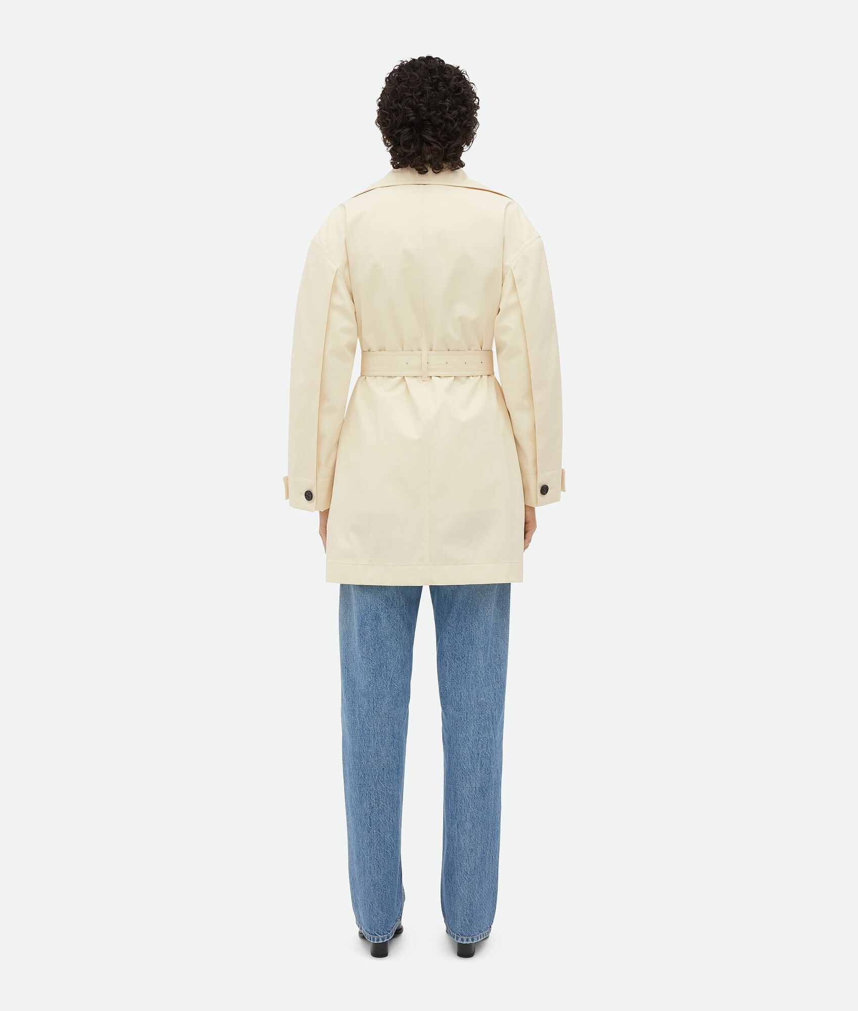 Light Cotton Twill Trench Coat - 3