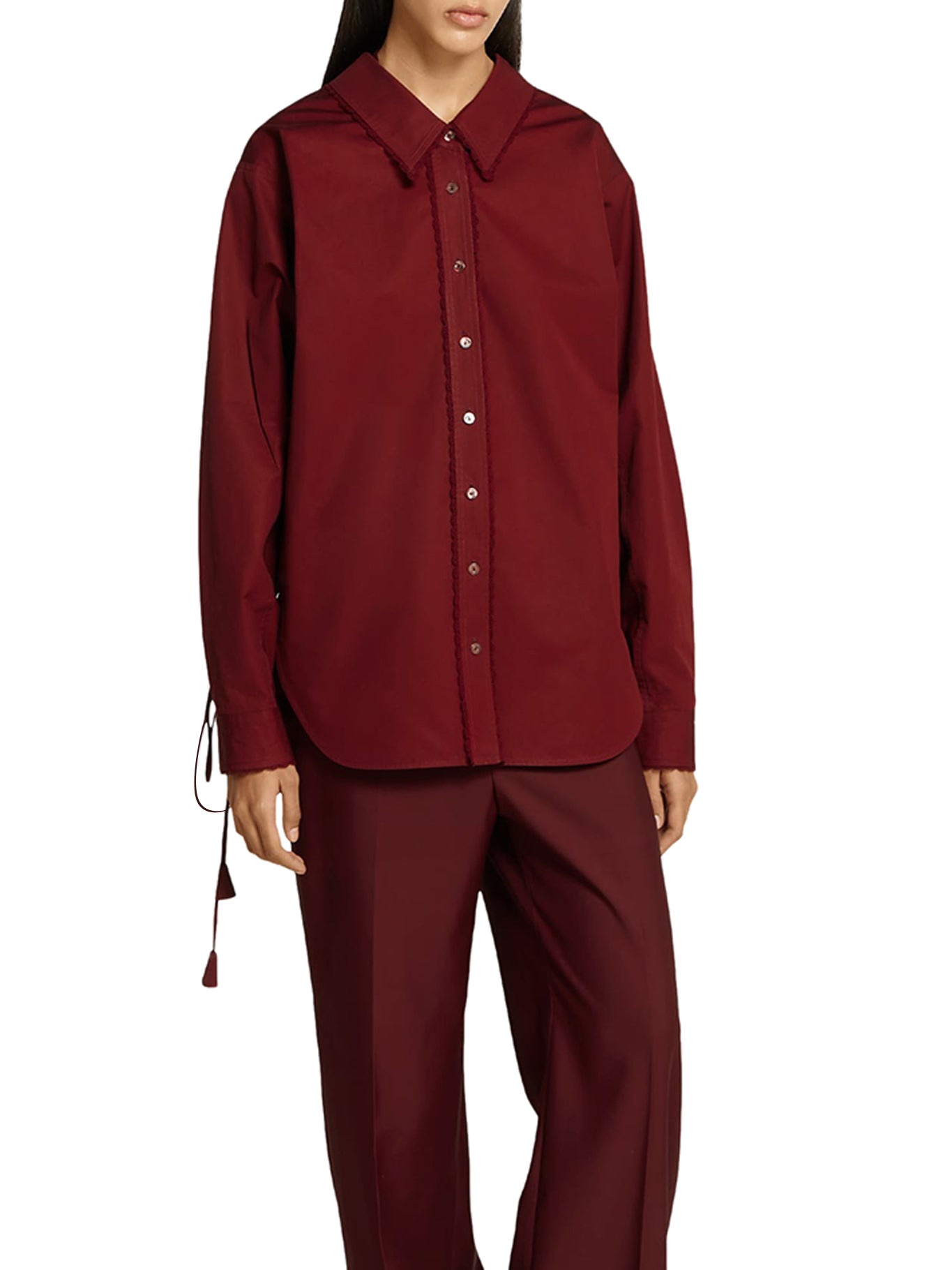 COTTON POPLIN SHIRT WITH LAYERS - 3