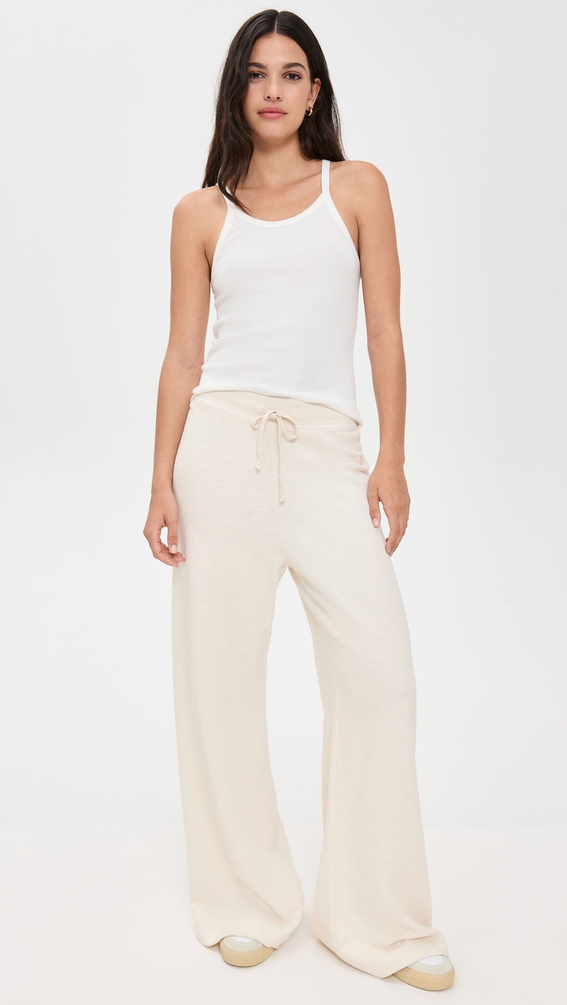 Drawstring Wide Leg Sweatpants - 4