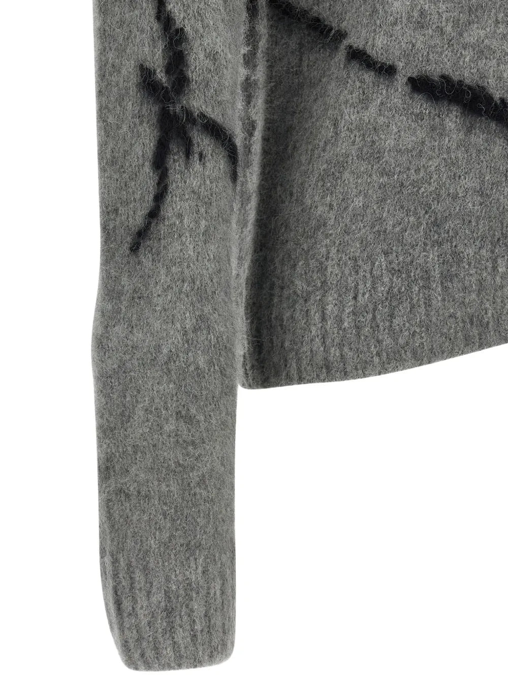 Gray Wool Blend Sweater - 3
